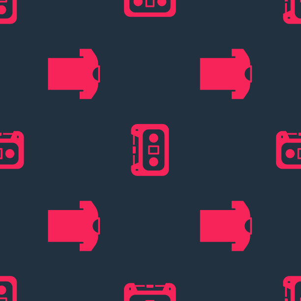 穿上t恤和复古录音带图片下载