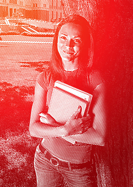 非裔美国女大学生的肖像图片下载