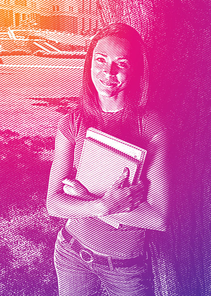 非裔美国女大学生的肖像图片下载