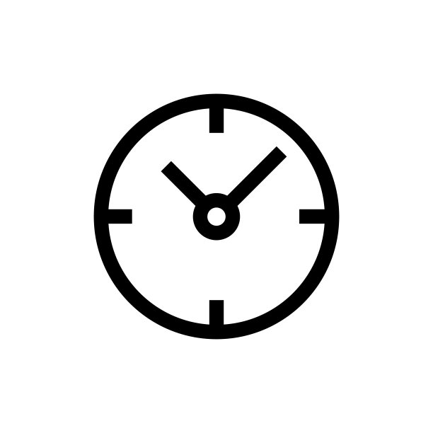 时间墙时钟线图标，设计，像素完美，可编辑笔画。标志、标志、符号。图片下载