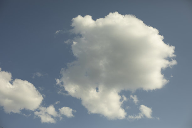 天空中的云。夏天的天气。白云在广阔的空间里飞舞。图片下载