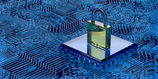 挂锁在现实的CPU背景图片下载