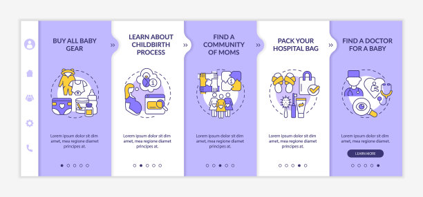 准备婴儿抵达登机模板图片下载