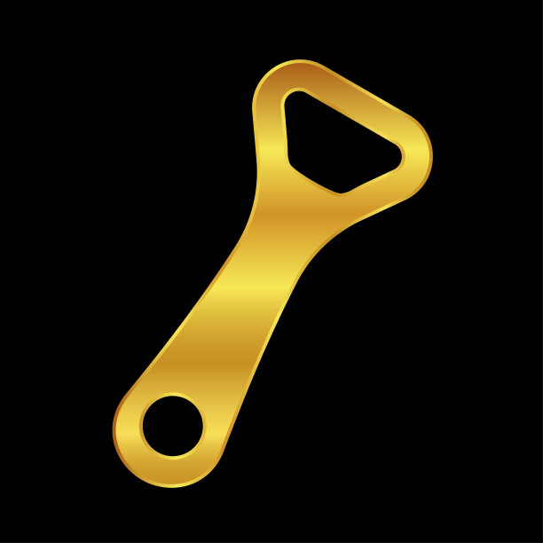 金色开瓶器插图图片下载