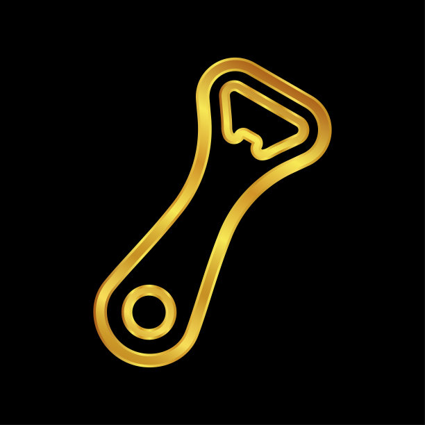 金色开瓶器插图图片下载