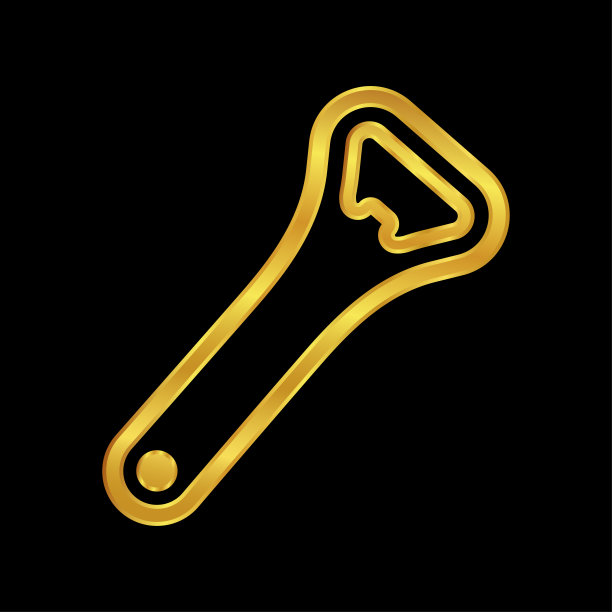 金色开瓶器插图图片下载