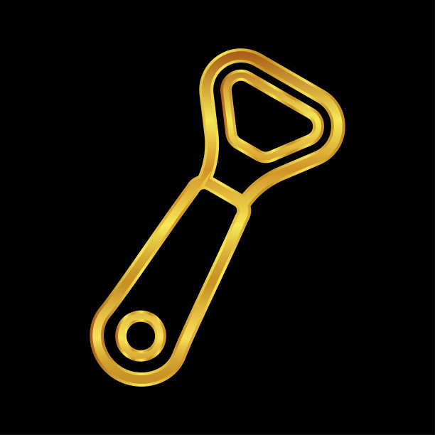 金色开瓶器插图图片下载