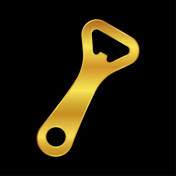 金色开瓶器插图图片下载