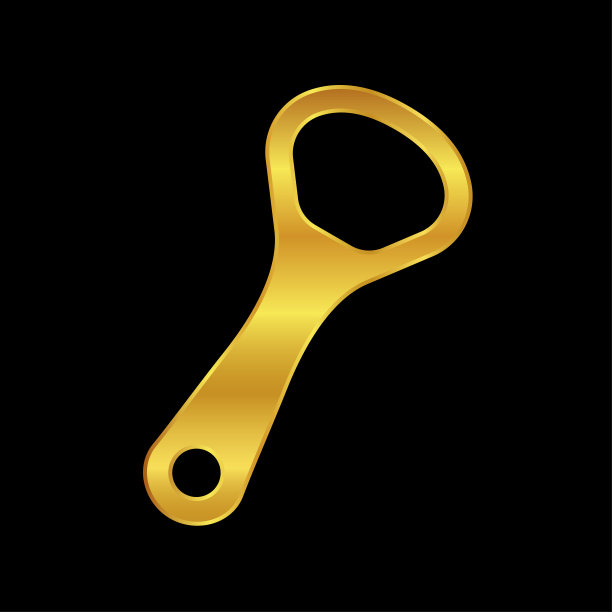 金色开瓶器插图图片下载