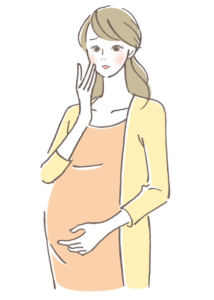 满脸愁容的孕妇图片下载