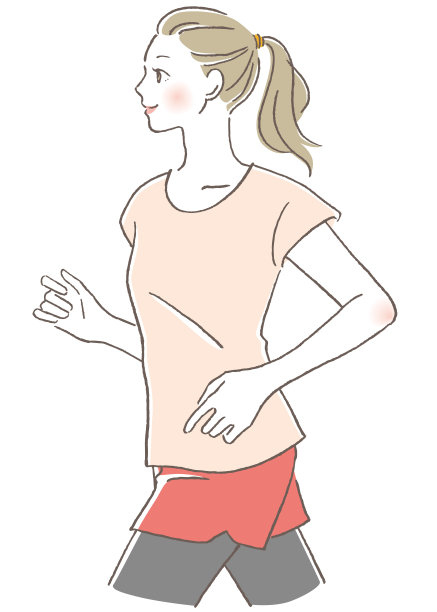 跑步的女人图片下载