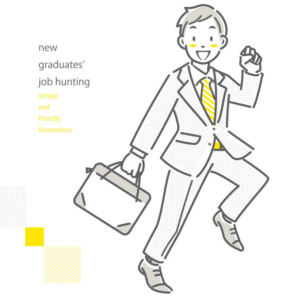 商务人士，简单的线条说明图片下载