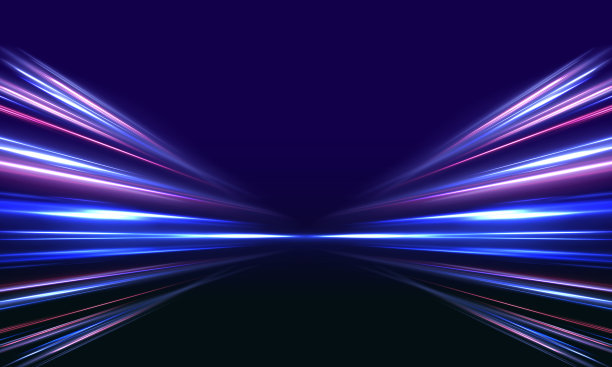 全景高速技术概念，光抽象背景。图片下载