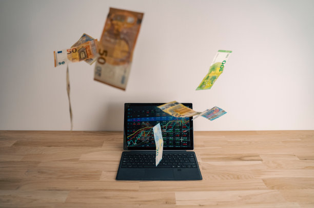 股市上涨赚钱，欧元钞票从天上掉下来图片下载