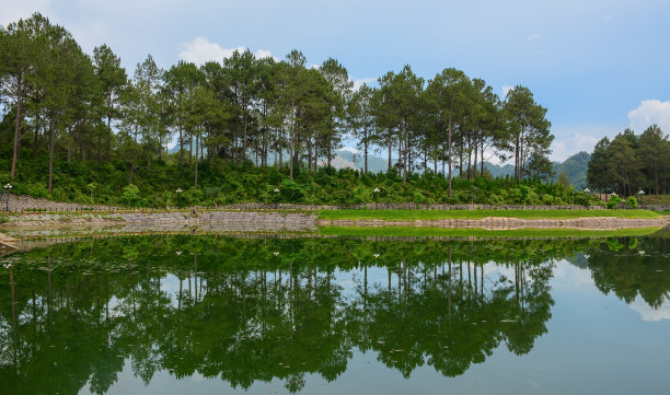 越南墨洲的湖景图片下载