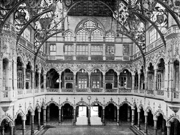 比利时安特卫普的安特卫普交易所- 19世纪图片下载