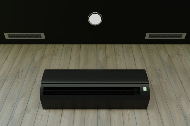 黑色空调3d渲染图片下载