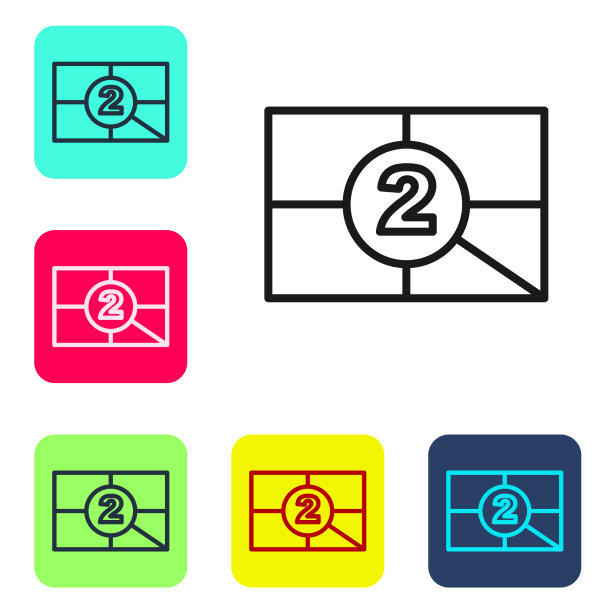 黑线老电影电影倒计时帧图标图片下载