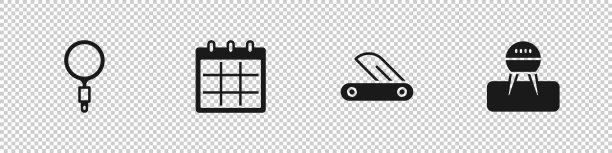 设置放大镜日历瑞士军刀图片下载