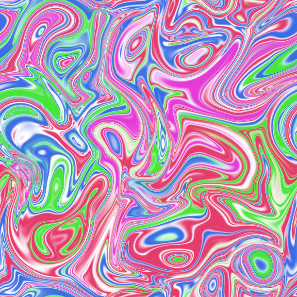 全息无缝图案。流动的虹彩液体的效果。迷幻的效果。童话独角兽趋势背景。90年代时尚。图片下载