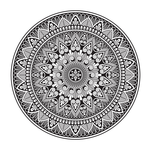 曼荼罗点缀插图图片下载