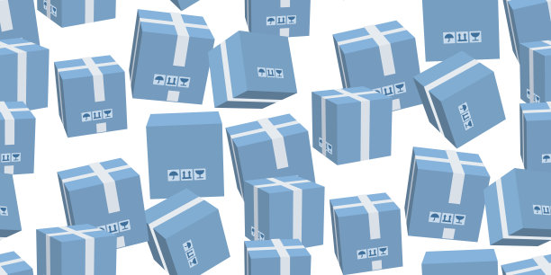 纸板箱闭合无缝隙花纹图片下载