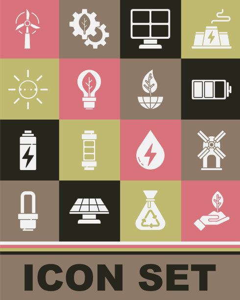 集工厂在手风力涡轮机电池太阳能图片下载