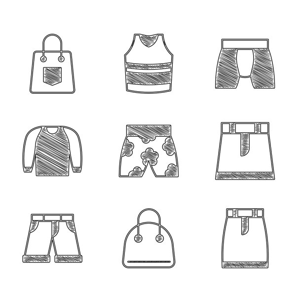 套装泳裤、手提包或短裙图片下载