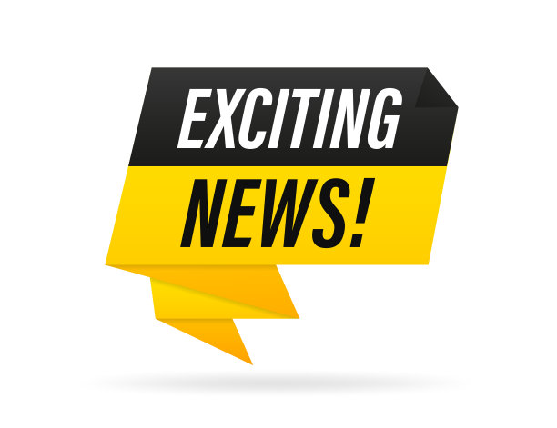 令人兴奋的消息。折纸风格的演讲泡沫横幅。贴纸设计模板与令人兴奋的新闻文本。矢量EPS 10。孤立在白色背景上。矢量图图片下载