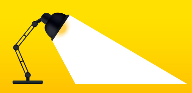 带光束的办公灯的轮廓。完美的展示。常见问题的经营理念。有趣的矢量灯泡图标或标志的想法。绝妙的电灯泡教育。矢量图图片下载