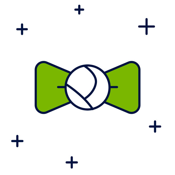 填充轮廓领结图标孤立的白色图片下载