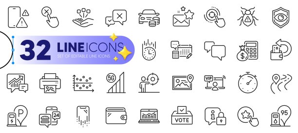 概述一套业务目标，定时器和5g wifi线图标。用于web应用程序。矢量图片下载