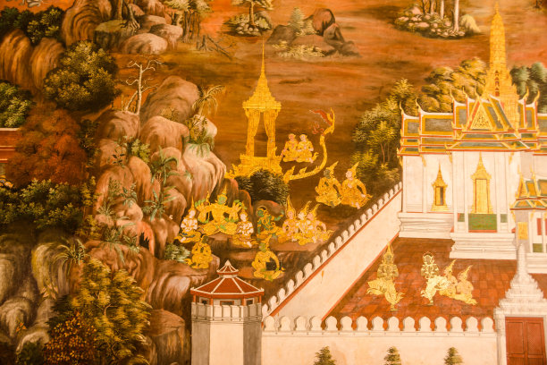 罗摩衍那墙艺术图片下载