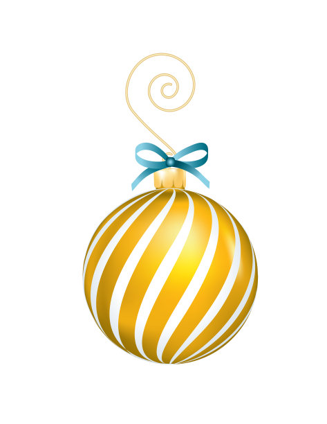 圣诞小装饰品与弓图片下载