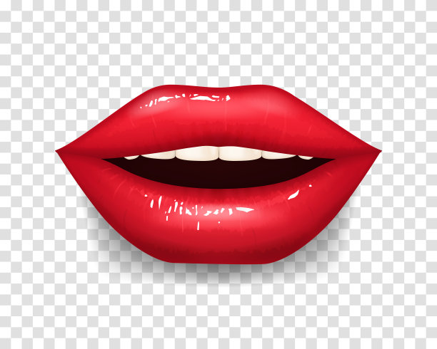 逼真的3d细节性感女人的嘴唇图片下载