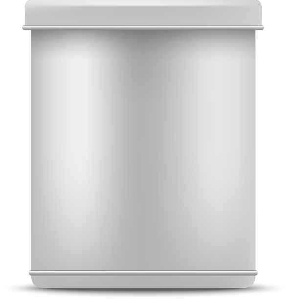 现实详细的3d白色空白锡罐模板图片下载