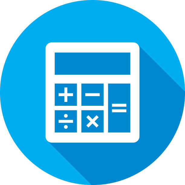 计算器小图标剪影图片下载