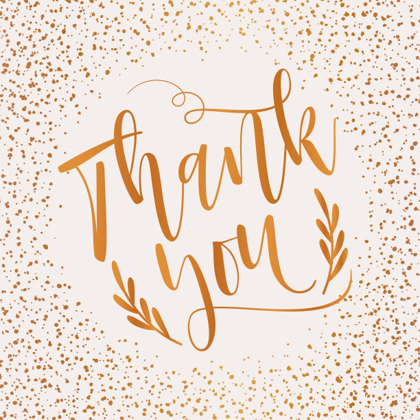 感恩节-谢谢-贺卡-金光闪闪图片下载