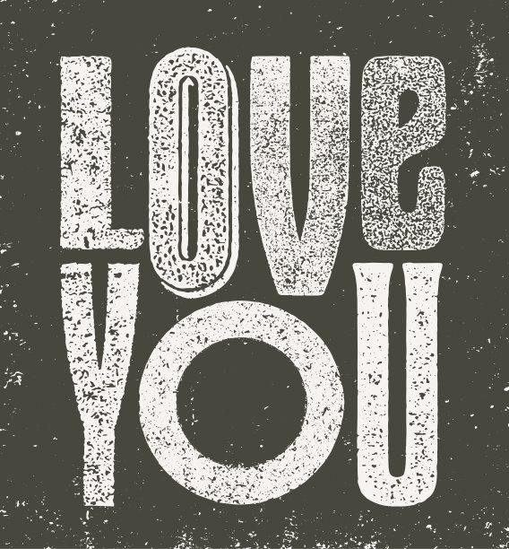 爱你随机复古信件卡片图片下载
