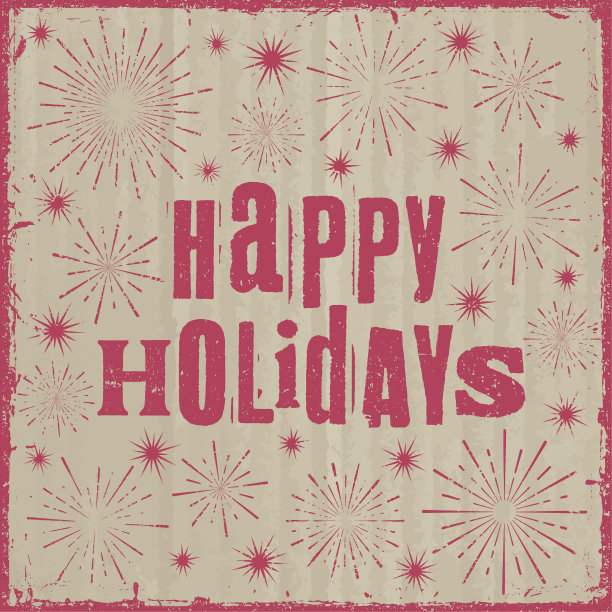 瓦楞纸板背景上的节日问候图片下载