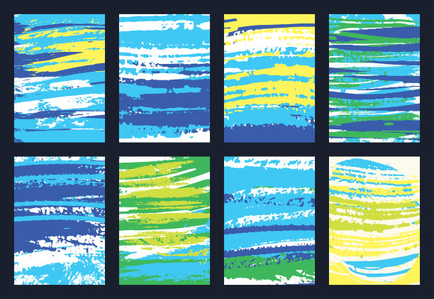 一组抽象背景卡片- 02图片下载