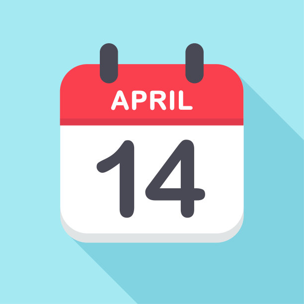 4月14日-日历图标图片下载