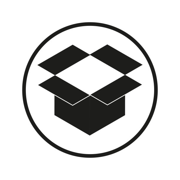 打开纸箱上的圆圈图标。矢量插图。每股收益10。图片下载