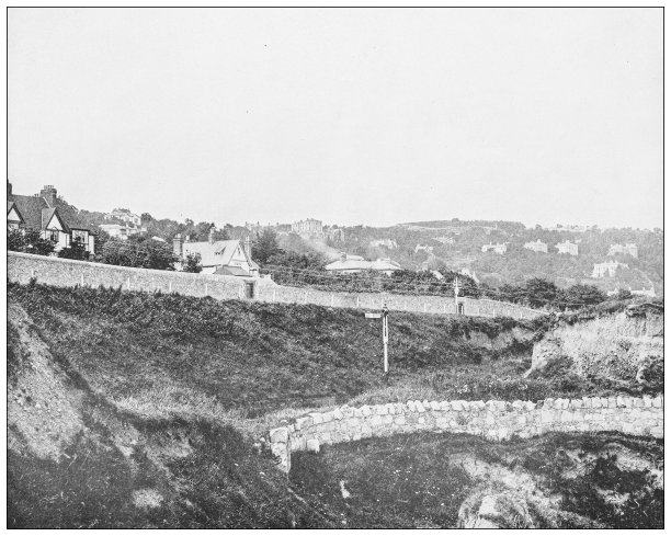 爱尔兰的古董照片:都柏林郡的基里尼和巴利布拉克图片下载