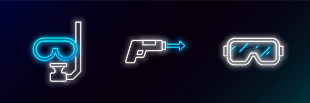 准备好潜水面罩和浮潜和钓鱼图片下载