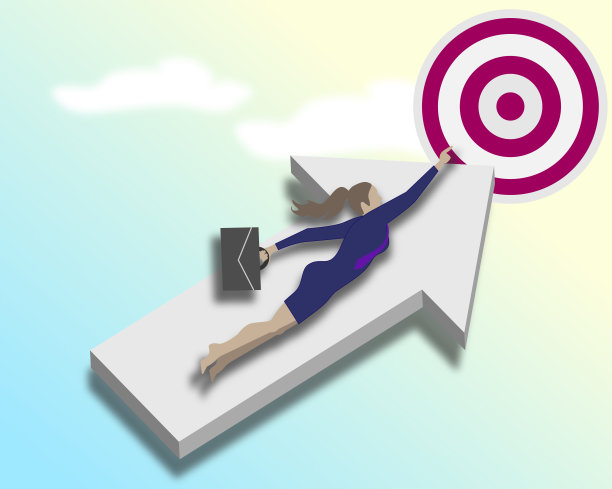达到目标。业务概念向量。图片下载