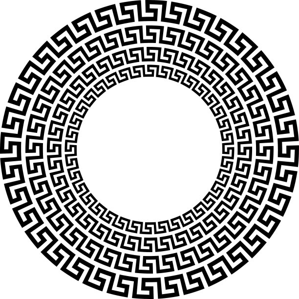 希腊圆装饰图片下载