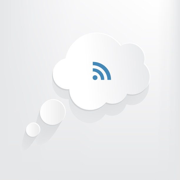 3D思想泡泡WiFi图标图片下载