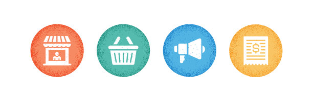 购物和零售相关的图标，矢量符号插图。图片下载