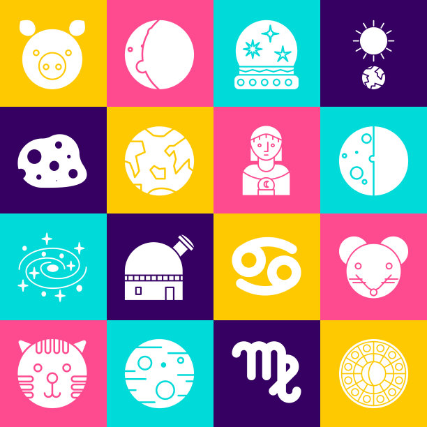 设占星术星象圈鼠生肖图片下载